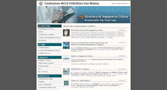 Desktop Screenshot of ingegneriaclinica.sanmatteo.org